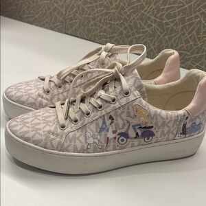 Michael Kors Pink Graphic Women's Sneakers